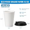 RACETOP 100 Pack 12 oz Disposable Paper Coffee Cups with Lids, Paper Cups with Lids 12 oz, Hot Cups for Home/Office, Upgraded #1