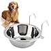 Balacoo Stainless Steel pet Bowls Puppy Water Bowl Dog Bowls Stainless Steel Puppy Dog Bowls Puppy Feeder Coop Cup Parrot Feeding Dish Bird Cup Food pet cage