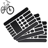 HSYTEK 3 Stück Fahrradrahmen Schutzfolie - Hochwertige, wasserdichte, strapazierfähige Aufkleber für alle Fahrradtypen, Fahrrad Aufkleber