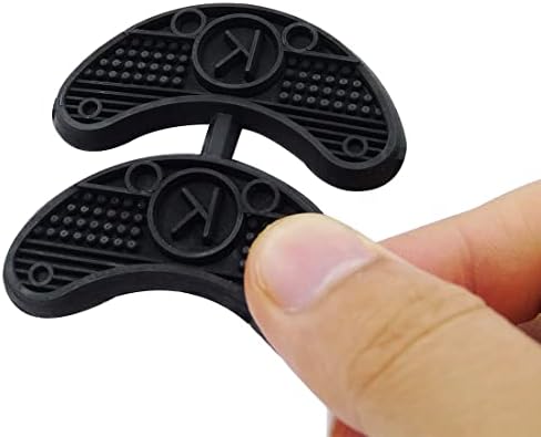 Heel Plates Shoe Heel Taps Tips Sole Heel Repair Pad Replacement with Nails, 10 Pairs, Black