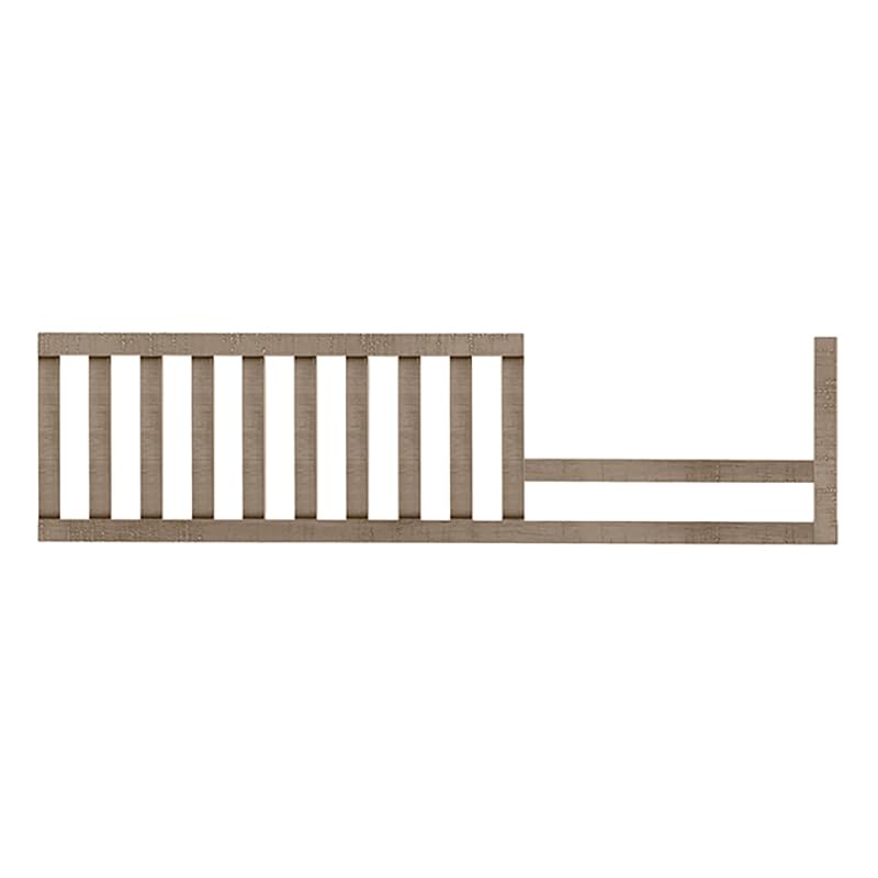 Image of Toddler Bed Safety Guard Rail for Evolur Baby Convertible Cribs - Solid Wood Rail for Convertible Crib to Toddler Bed Conversion - Safety Bed Rail for Children (Brown Stone, Model 811)