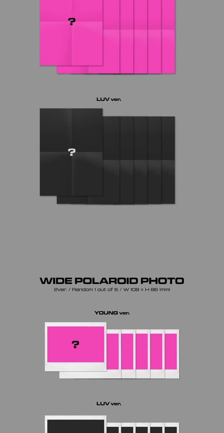 STAYC Young-LUV.COM 2nd Mini Album Young Version CD+1p Poster+1p Folding Poster On Pack+1p Wide Polaroid+1p PhotoCard+1p Fragrance Card+1p Lettering Tattoo Sticker+1p AR Card+Tracking Kpop Sealed
