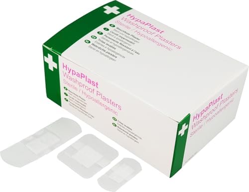 Safety First Aid Group HypaPlast Clear Washproof Assorted (Pack of 100)