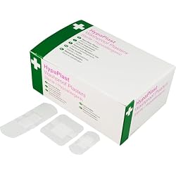 Safety First Aid Group HypaPlast Clear Washproof Assorted (Pack of 100) | Sterile and Hypoallergenic