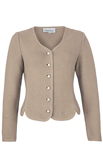 Turi Landhaus Damen Dirndljacke Strick Taupe, 400 Taupe Natur, 40 Cover