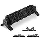 New Upgrade Trigger Point Foam Roller with Stand, Deep Tissue Back Muscle Massage Long Yoga Roller for Fitness, Gym, High Density Foam Rollers Self Massager, Muscle Recovery, Physical Therapy, Black