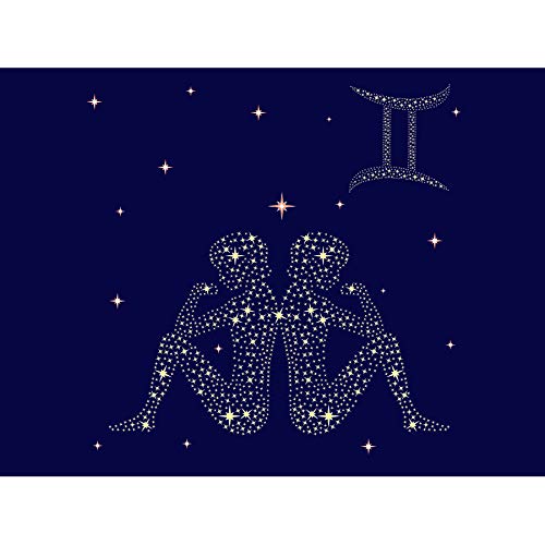 Amazon.com: Doppelganger33 LTD Painting Zodiac Star Sign Gemini