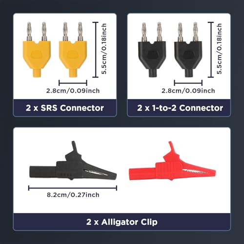 Image of 68PCS Automotive Circuit Test Leads Kit,Multimeter Terminal Test Leads Kit,Test Leads,Standard Probes,Alligator Clip,Banana Plug Adapters,SRS Connector