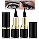 2 Stücke Eyeliner Wasserfest Kajalstift Schwarz,Schnell Trocknender Wischfester Gel Eyeliner,Eye Pencil,Augen-Look Eyeliner-Make-up für den idealen Lidstrich Ein Alltägliches Lang