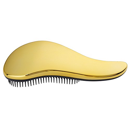 Pincel para desenredar, pincel húmedo y seco para cabello sin enredos (Dorado)