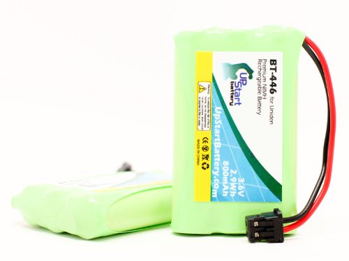 2 Pack - Replacement for Philips SJB5191 Battery - Compatible with Philips Cordless Phone Battery (800mAh 3.6V NI-MH)