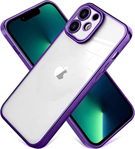 Image of mobistyle Silicone Compatible with iPhone 11 Cover, Luxury Electroplating Case, Individual Protection for Each Lens, Back Cover for iPhone 11 (Electroplating Purple)