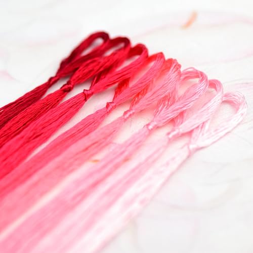 Image of Mulberry Silk Floss Embroidery Thread Floss-Cross Stitch Threads China Silk Woven Jewelry Threads DIY Sewing Kits (11)