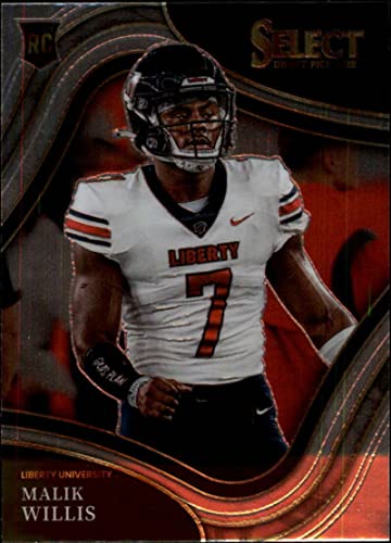 2022 Panini Select Draft Picks #102 Malik Willis Liberty Flames Field Level Officially Licensed Football Trading Card (Stock Photo shown, card is in Near Mint to Mint Condition)