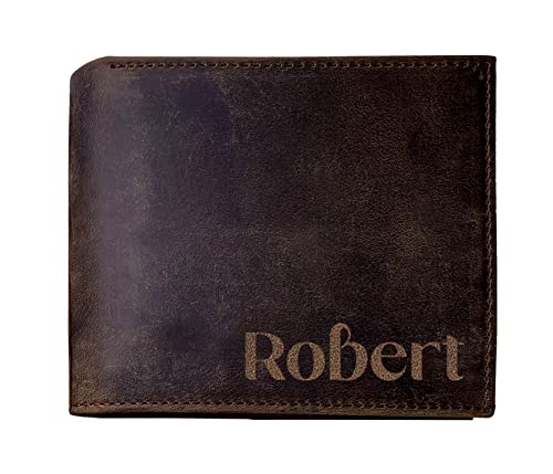 Personalized Mens Wallet,Genuine Leather Wallet, Custom Men Wallets for Him, Husband, Dad, Boyfriend, Groom, Gift for Birthday, Anniversary, Christmas, Fathers Day (Brown)4