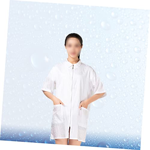 TEHAUX Macacão Feminino Jaqueta De Enfermagem Jaquetas De Náilon Para Homens Capa De Salão De Náilon