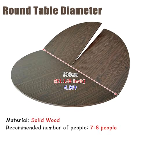 Plateau de table de salle à manger compact et extensible de 120 à 200cm - 7