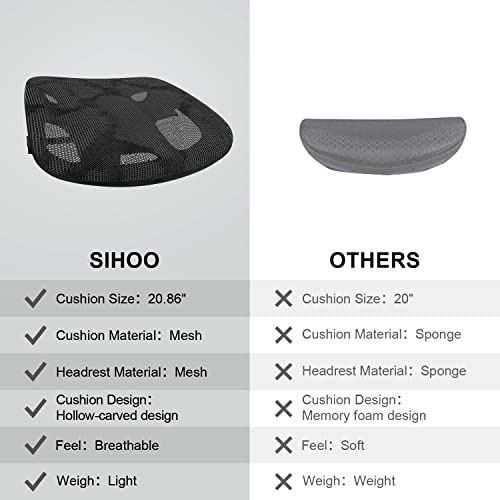 Sihoo M57 Ergonomic Office Chair With 3 Way Armrests Lumbar Support And Adjustable Headrest High Back Tilt Function Black #TOP7