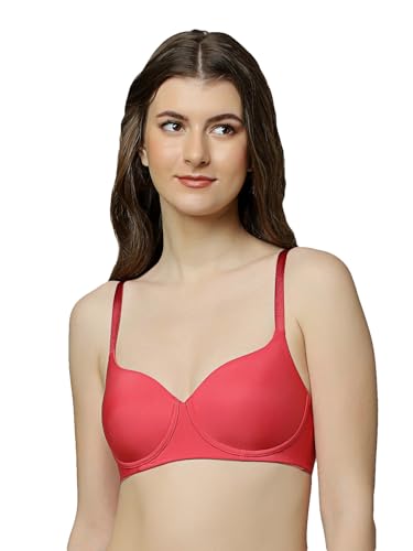 Image of Triumph T-Shirt Bra for Women Invisible Padded Wireless Lingerie Body Make-Up Series Seamless Everyday Bra Lycra Xtra Fine Breathable Support Invisible Second-Skin Full Coverage Pack of 1