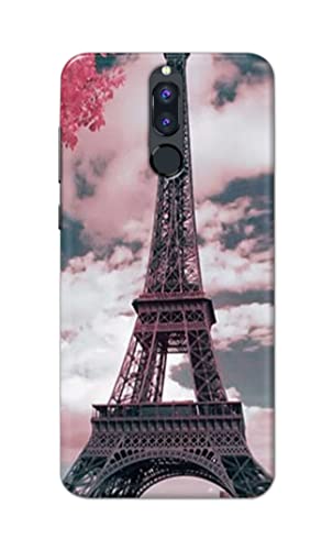Image of Lovers Famous Place Eiffel Tower in Paris Hard Back Case Cover for Huawei Mate 10 Lite /Huawei Nova 2i / Huawei Honor 9i Back Cover -(J5) VNS2227