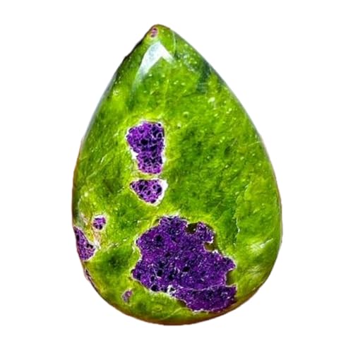 Cabochon atlantisite poire 36x24mm pour création de bijoux DIY