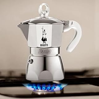 Bialetti Caffettiera Dama Pure Ice, 3 Tazze, Non Adatta a Induzione, 3 Tazze (159ml), Alluminio