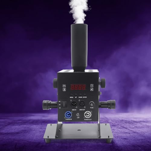 Máquina de humo o niebla con 13 luces LED, 260 W, portátil para escenario, altura de pulverización de 19,69-26,25 pies, ángulo ajustable, ideal para bodas, Halloween, fiestas y efectos en escenario miniatura 4
