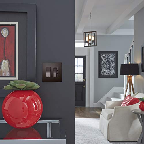 P&S Legrand Tm870Dbcc10 Radiant 15 Amp Single Pole Rocker Wall Light Switch, Dark Bronze #TOP2