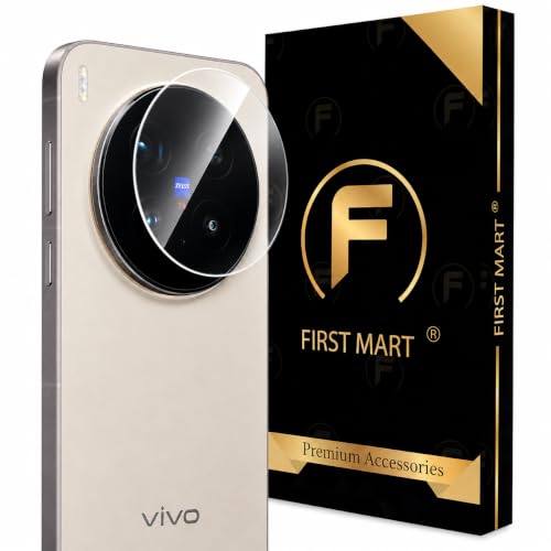 Image of FIRST MART Camera Lens Protector for Vivo X300 Pro | 9H Tempered Glass, HD Clear, Scratch Resistant, Anti-Fingerprint, Case-Friendly | Crystal Clear, Pack of 1