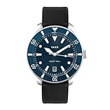 Vaer DS2 Meridian Navy - Orologio subacqueo al quarzo da uomo, Ocean Ready, 15 ATM, 42 mm, alimentato a batteria, cristallo zaffiro (+/- 20 secondi al mese), due cinturini a cambio rapido da 20 mm
