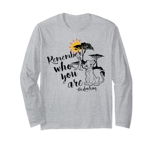 Il Re Leone Simba Citazione Ricorda chi sei Maglia a Manica