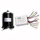 TDPRO 48v 1000w Brushed Speed Motor and Controller Set for Electric Scooter Go Kart Bicycle e Bike Tricycle Moped