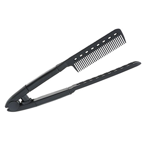 Multifunction Straightening Hair Comb, V Shaped Easy Hair Styling Comb Brush