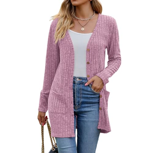 Image of Witsmile Womens 2026 Spring Fashion Cardigan Lightweight Soft Knit Long Top