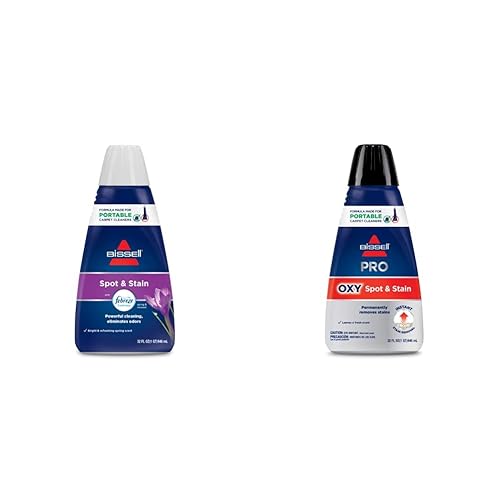Miniatura 1 de Bissell Spot & Stain with Febreze Freshness Spring & Renewal Formula, 7149, 32 onzas y fórmula profesional de manchas y manchas + fórmula portátil