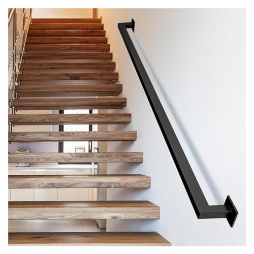 Treppengeländer für den Innenbereich, quadratisches Rohr-Design für erhöhte Sicherheit und Haltbarkeit, ideal für private und gewerbliche Treppen