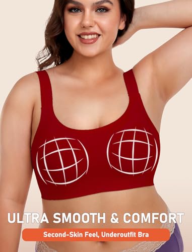 Image of Gailife Womens Wireless Push Up Bras for Women No Underwire Seamless Full Coverage Supportive T Shirt Everyday Bras