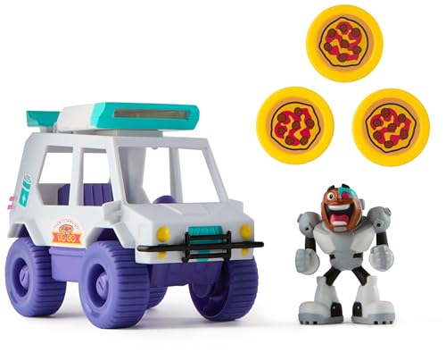 DC Comics Teen Titans GO! - Coche Lanzador DE Pizzas T-Car Y
