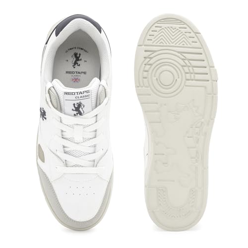 Red Tape Lifestyle Sneakers for Men Grey White - Image 6