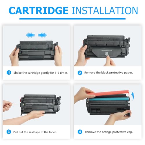 Image of CF287X 87X Black Toner Cartridge for HP Printer M506 Pro M501 Compatible for HP 87X 87A CF287A Toner for HP LaserJet Enterprise M506 M506dn M506n M506x M501 M501dn MFP M527 M527dn Printer Ink 2 Pack