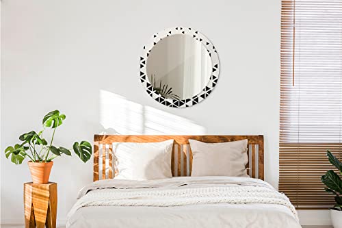 Miroir avec impression d'abstraction géométrique pour un mur design - 6