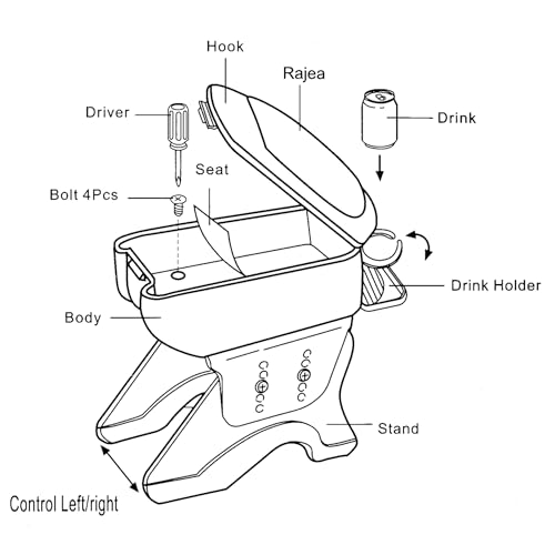Carpoint 0325007 Bracciolo Poggiabraccio Bracciolo Auto Poggiabraccio Auto - 5