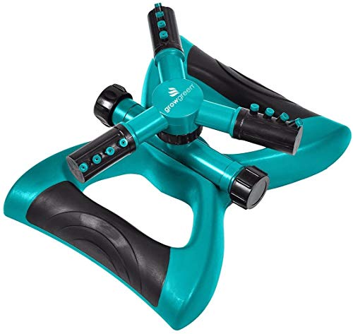 ALUONI Lawn Sprinkler, Gardening Sprinkler, 360 Degree Rotating Lawn Sprinkler sprinklers for Yard 3090 sq ft Coverage Rotating