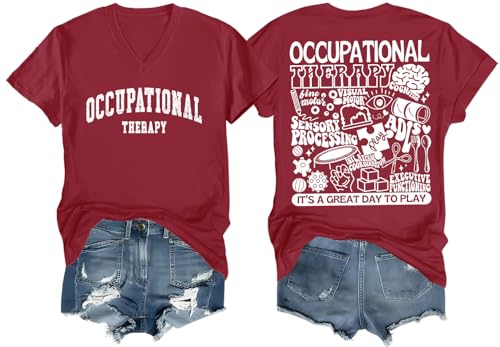 XHKBKBL Occupational Therapy Shirts Occupational Therapy T-Shirt Women Men Tee