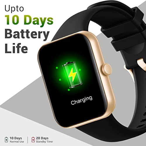 Image of Maxima New Samurai Smartwatch 1.85 inch, 1st Time Call Accept Feature, Hindi Language Support, 600Nits Brightness, Longer Battery, in-App GPS,100+ Watch Faces, Multisport Modes,HR /SpO2 (Gold Black)