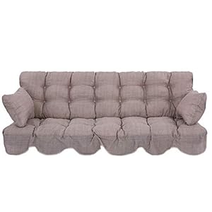 PATIO Auflagen Set Minorca 184 für Hollywoodschaukel Polsterauflage Sitzkissen Rückenkissen Seitenkissen Gesteppt