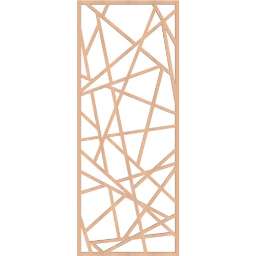 Image of Conway Decorative Pierced Fretwork Wood Wall Panels, 15 3 /8 inchW x 39 3 /8 inchH x 3 /8 inchT, Alder