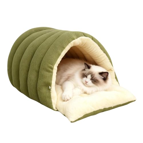 Cuccia per Gatto e Cane, Lettino Morbido e Accogliente con Rivestimento in Peluche Perfetto per Gatti e Piccoli Cani, Caldo, Piegbile e Rilassante, Lavabile, Nido Accoccolato per l'Autunno e l'Inverno