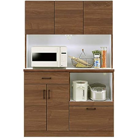 Amazon 食器棚 完成品 レンジ台 幅1cm 日本製 モイス きざし 1 キッチンボード ｋ35 1 ブラウン ダイニングボード レンジボード キッチン収納 モダン 北欧 おしゃれ 木製 開梱設置 食器棚 オンライン通販