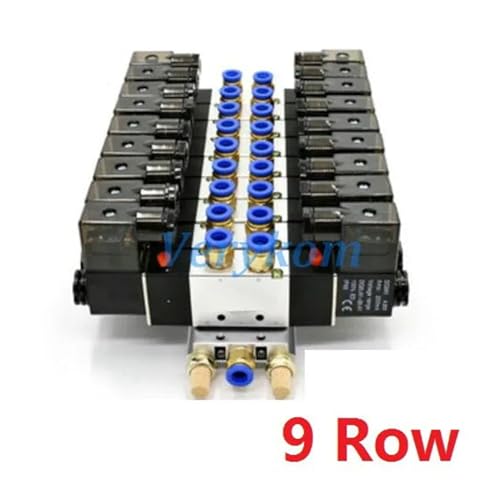 Bloc électrovanne pneumatique 9 rangées pour centraliser vos circuits 1/8